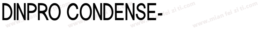 DINPRO CONDENSE字体转换